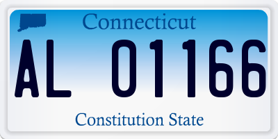 CT license plate AL01166
