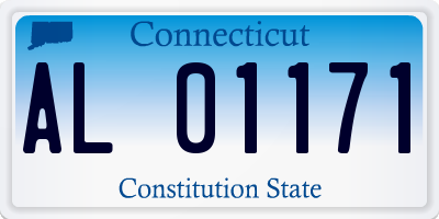 CT license plate AL01171