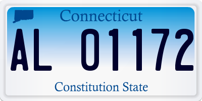 CT license plate AL01172
