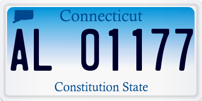 CT license plate AL01177