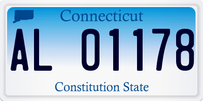 CT license plate AL01178