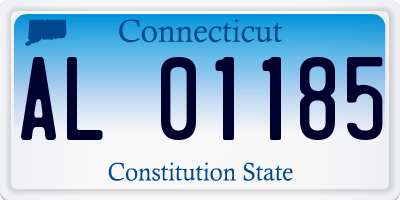 CT license plate AL01185
