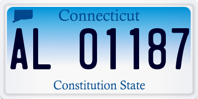 CT license plate AL01187