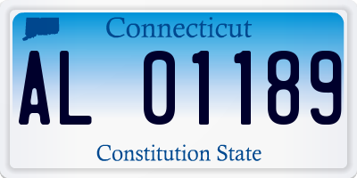 CT license plate AL01189