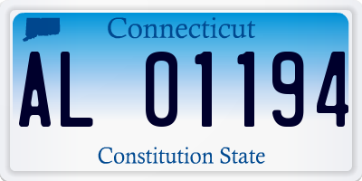CT license plate AL01194