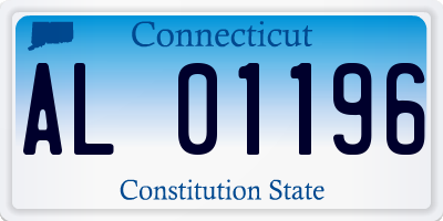 CT license plate AL01196