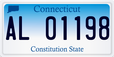 CT license plate AL01198