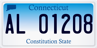 CT license plate AL01208