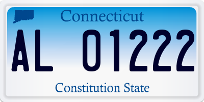 CT license plate AL01222