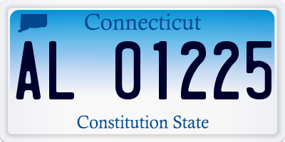 CT license plate AL01225