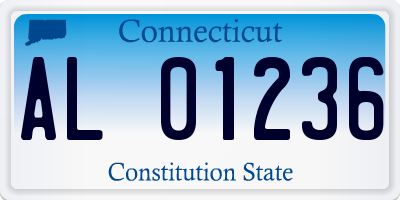 CT license plate AL01236