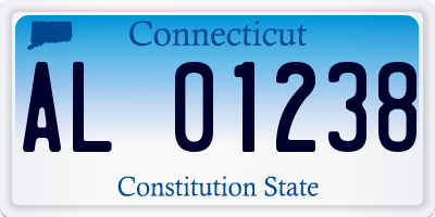 CT license plate AL01238