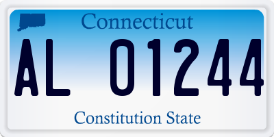 CT license plate AL01244