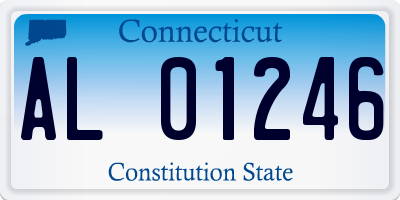 CT license plate AL01246