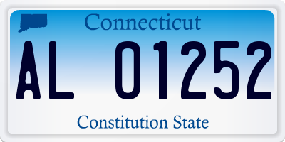 CT license plate AL01252
