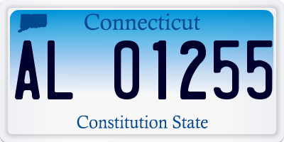 CT license plate AL01255