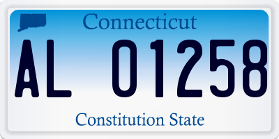 CT license plate AL01258