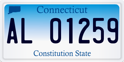 CT license plate AL01259