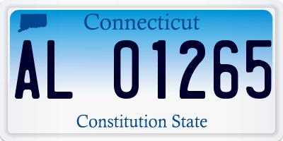 CT license plate AL01265