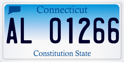 CT license plate AL01266