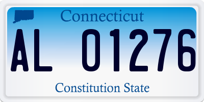CT license plate AL01276