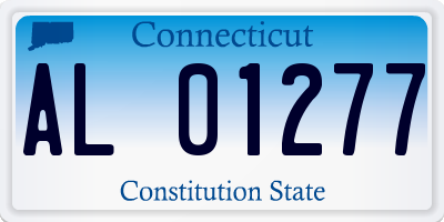 CT license plate AL01277