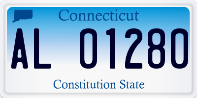 CT license plate AL01280