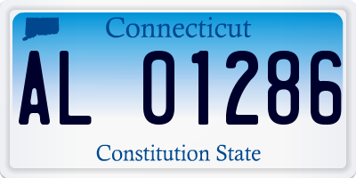 CT license plate AL01286