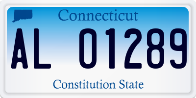 CT license plate AL01289