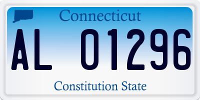 CT license plate AL01296