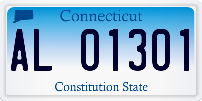 CT license plate AL01301