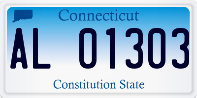 CT license plate AL01303