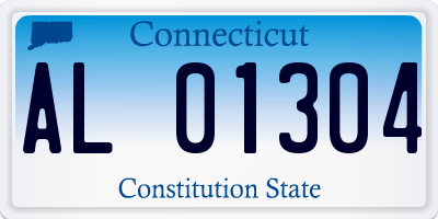 CT license plate AL01304