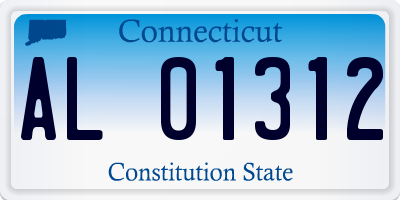 CT license plate AL01312