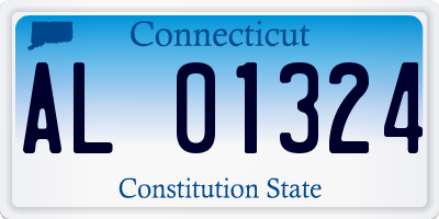 CT license plate AL01324