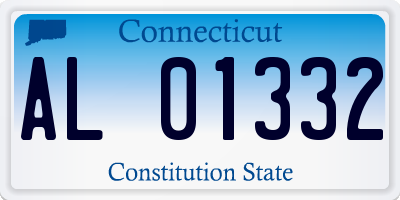CT license plate AL01332
