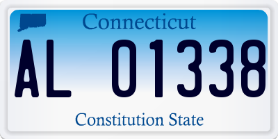 CT license plate AL01338