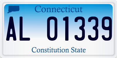 CT license plate AL01339