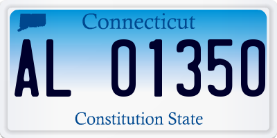 CT license plate AL01350