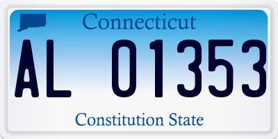 CT license plate AL01353
