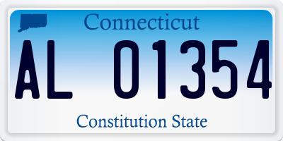 CT license plate AL01354
