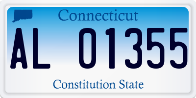 CT license plate AL01355
