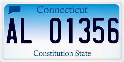 CT license plate AL01356