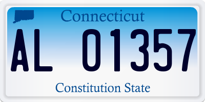 CT license plate AL01357