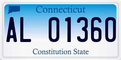 CT license plate AL01360