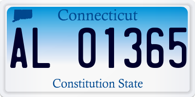 CT license plate AL01365