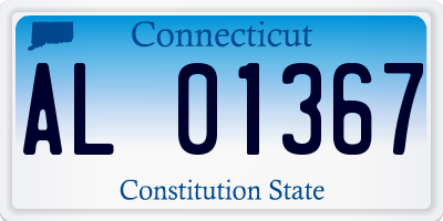 CT license plate AL01367