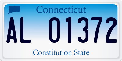 CT license plate AL01372
