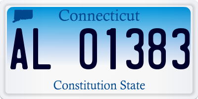 CT license plate AL01383