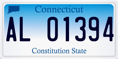 CT license plate AL01394